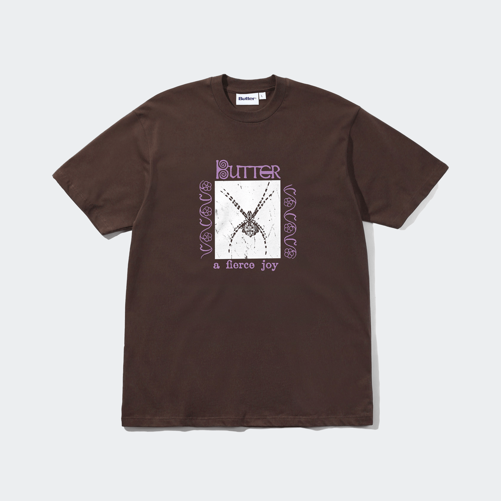 Butter Goods Fierce Joy Short Sleeve Tee - Chocolate - Butter Goods - State Of Play