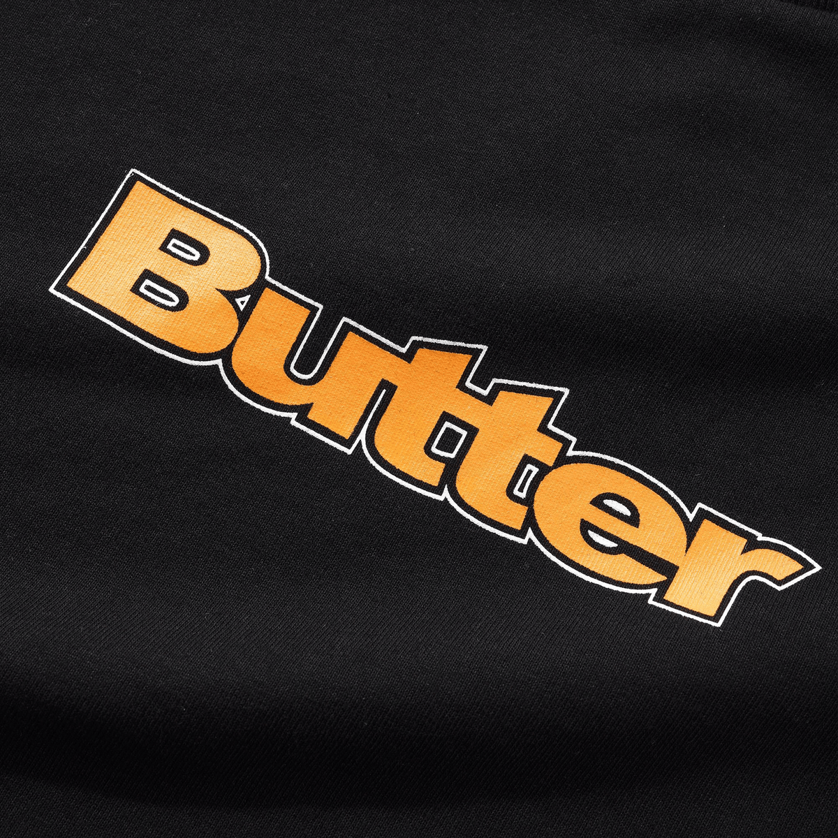 Butter Goods Outline Logo Short Sleeve Tee - Black - Butter Goods - State Of Play