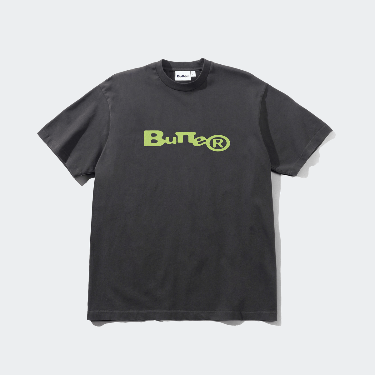 Butter Goods Registered Short Sleeve Tee - Washed Black - Butter Goods - State Of Play