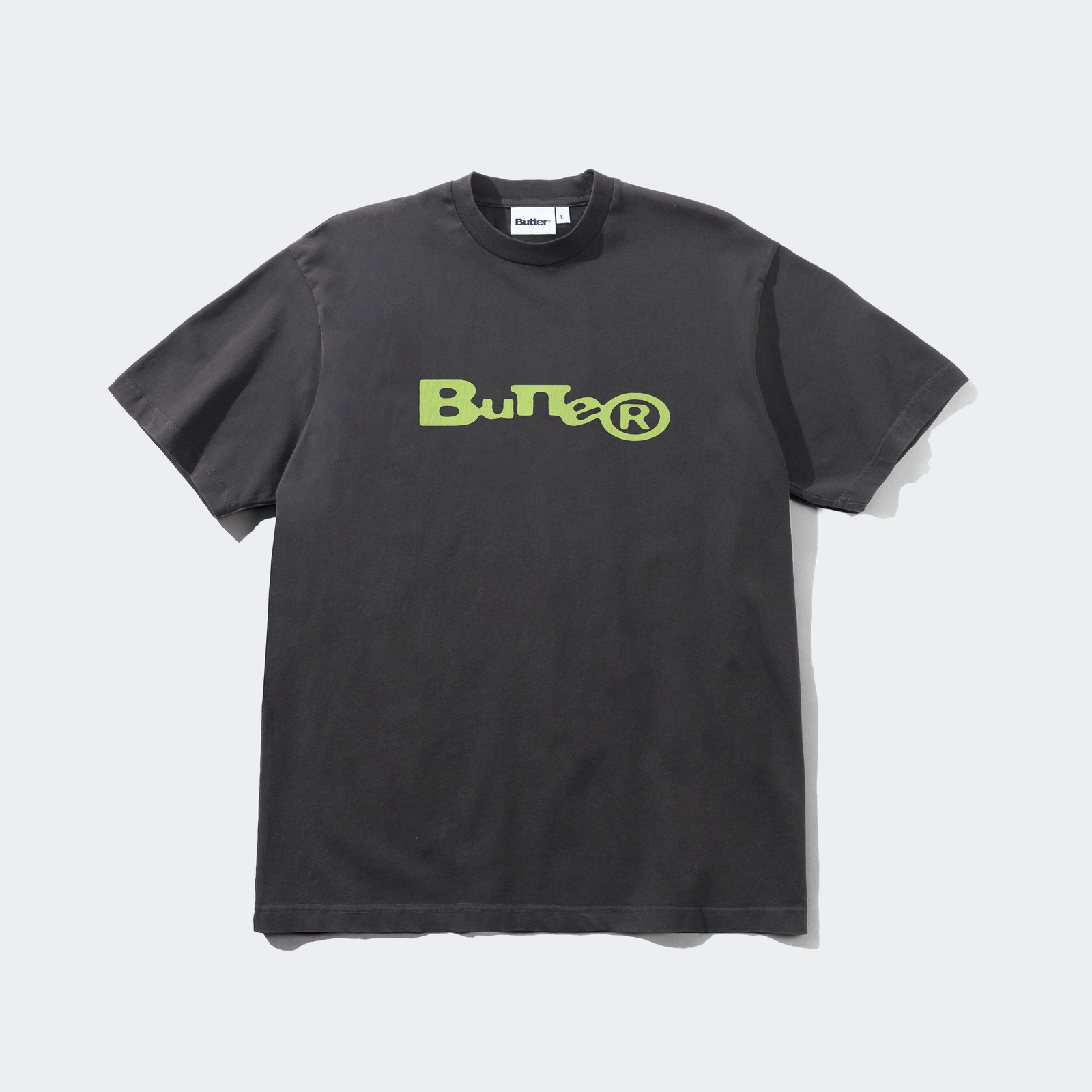 Butter Goods Registered Short Sleeve Tee - Washed Black - Butter Goods - State Of Play