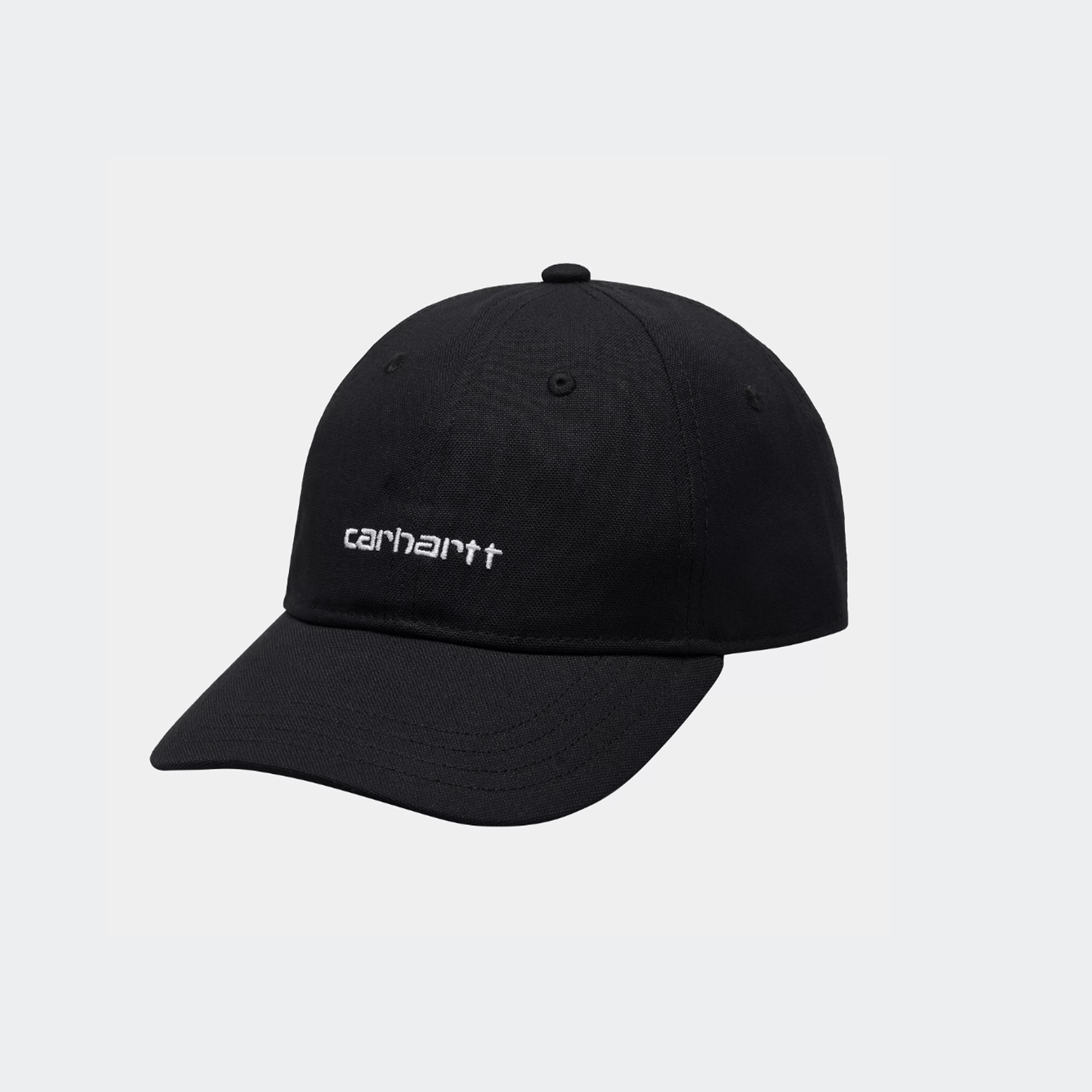 Carhartt WIP Canvas Script Cap - Black/White - Carhartt WIP - State Of Play