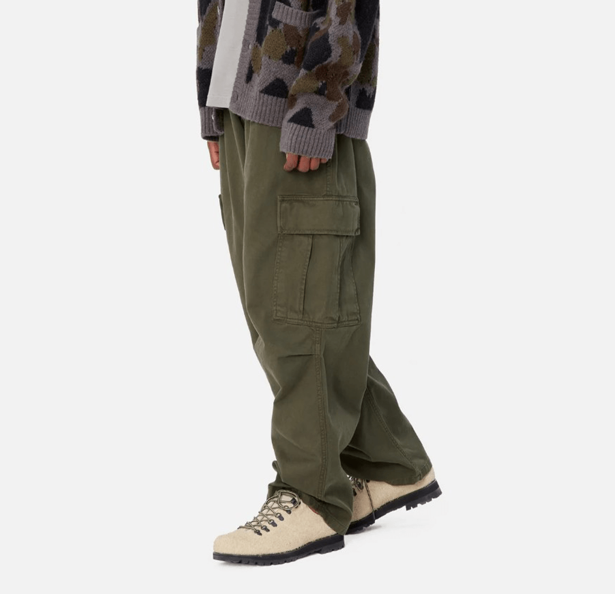 Carhartt WIP Cole Cargo Pant Garment Dyed - Office Green - Carhartt WIP - State Of Play