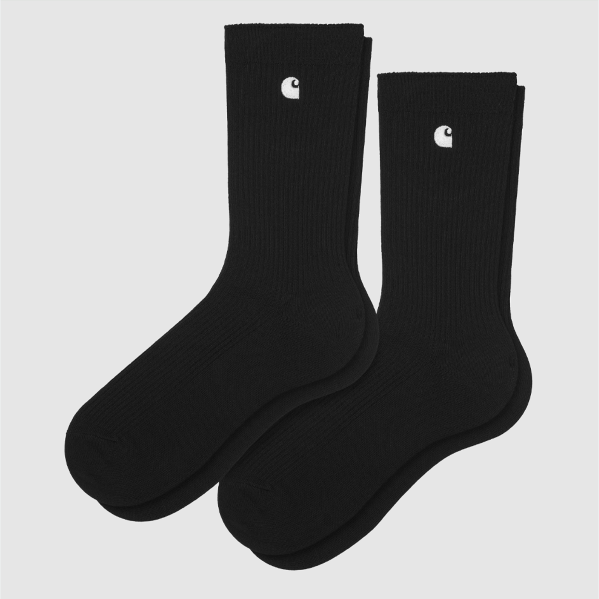 Carhartt WIP 2 Pack Madison Socks - White/Black - Carhartt WIP - State Of Play