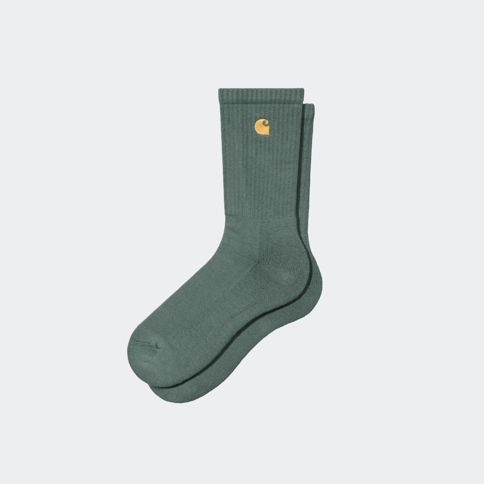 Carhartt WIP Chase Socks - Silver Pine/Gold - Carhartt WIP - State Of Play
