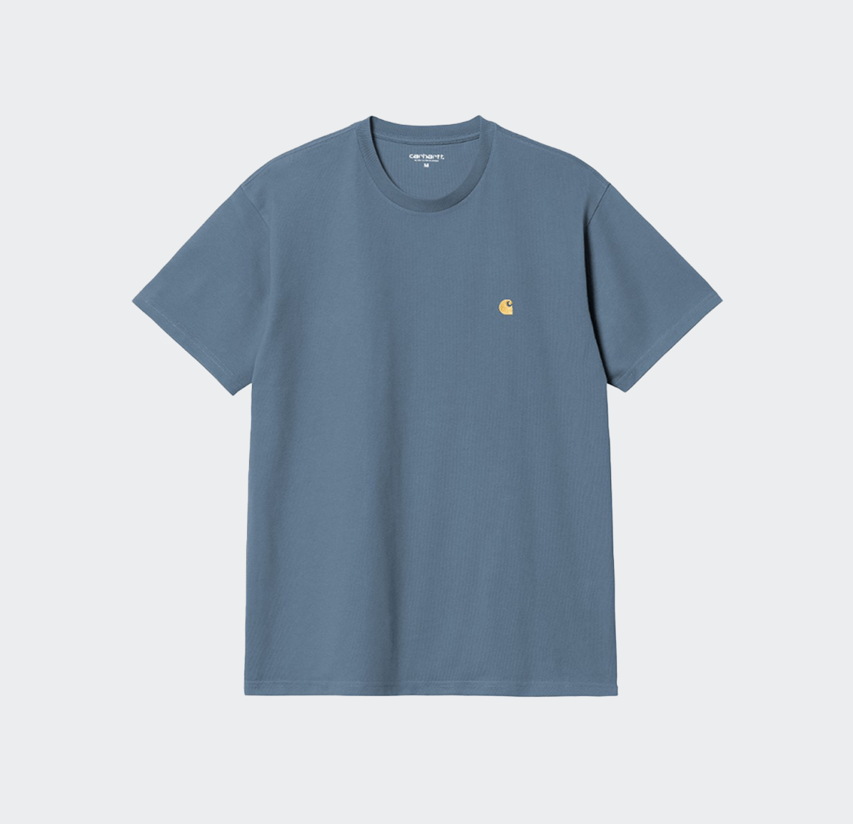 Carhartt WIP Short Sleeve Chase Tee Shirt - Positano/Gold - Carhartt WIP - State Of Play