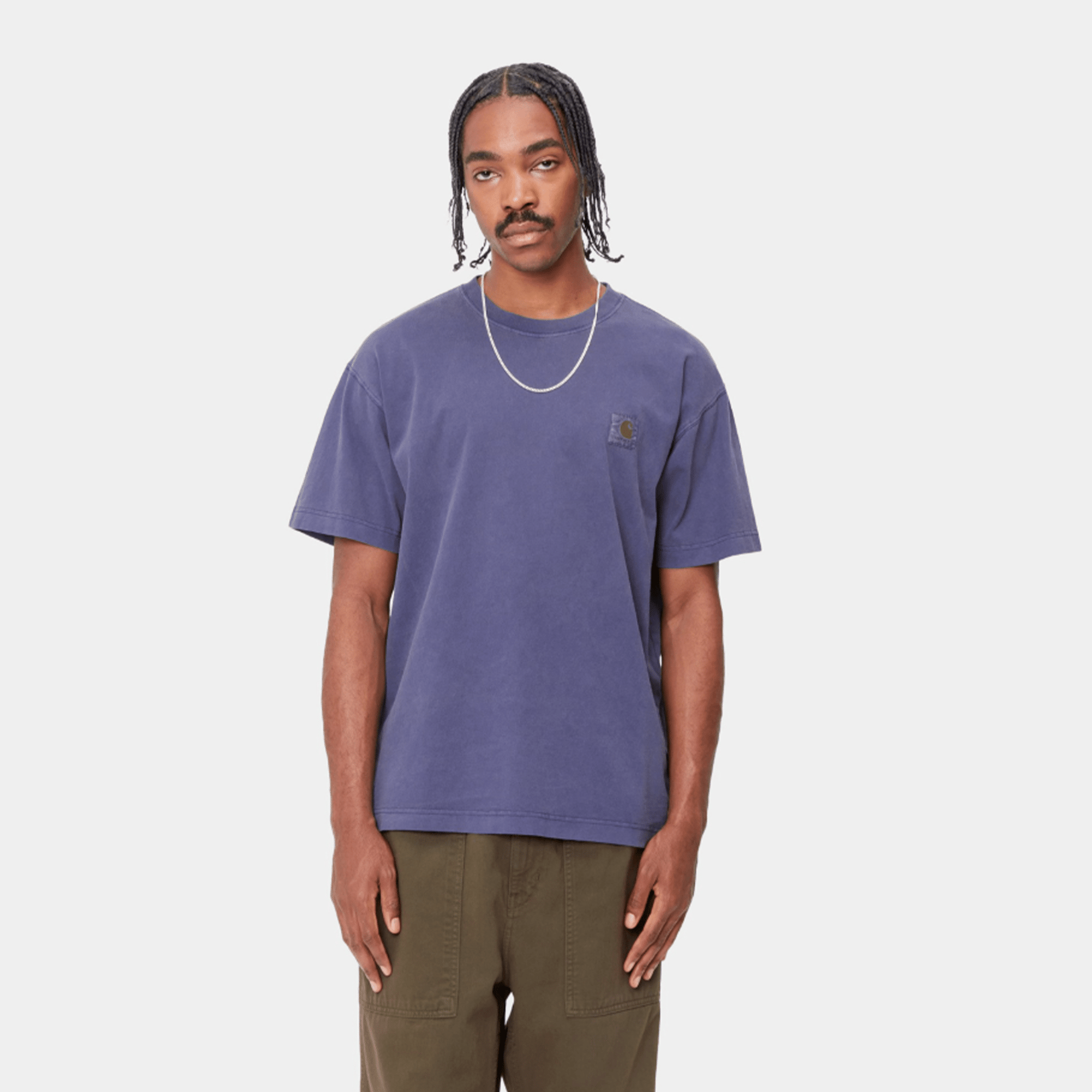 Carhartt WIP Short Sleeve Vista Tee Shirt - Aura - Carhartt WIP - State Of Play