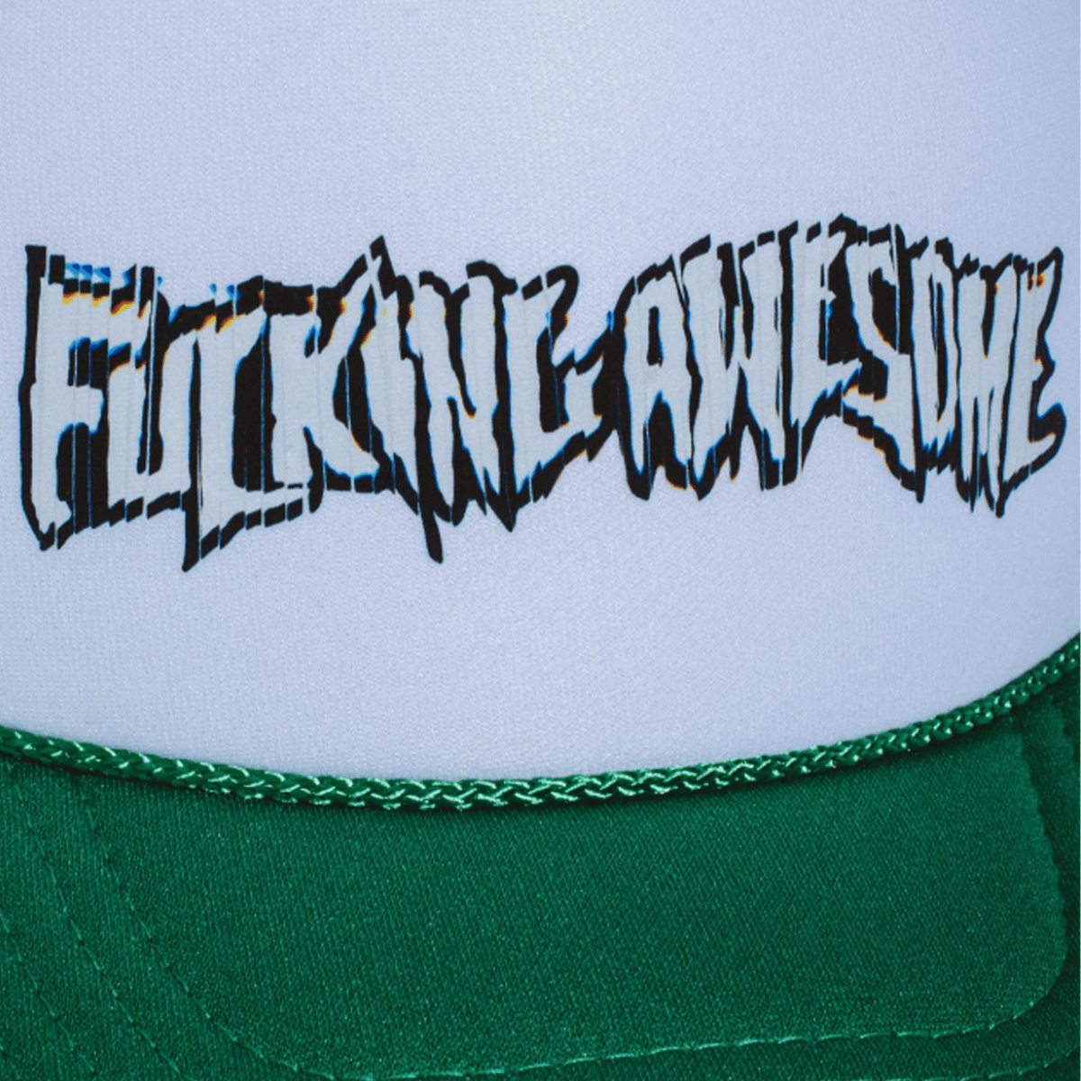 Fucking Awesome Scanner Warp Stamp Trucker Hat - Kelly Green - Fucking Awesome - State Of Play
