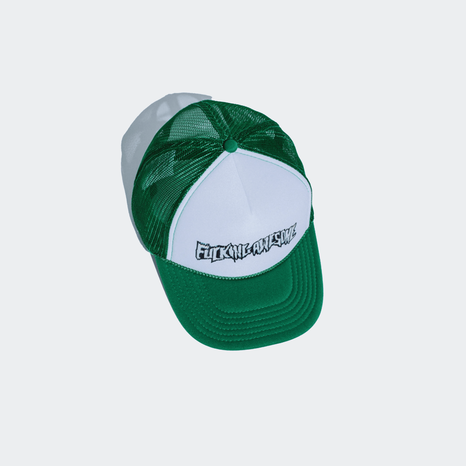 Fucking Awesome Scanner Warp Stamp Trucker Hat - Kelly Green - Fucking Awesome - State Of Play