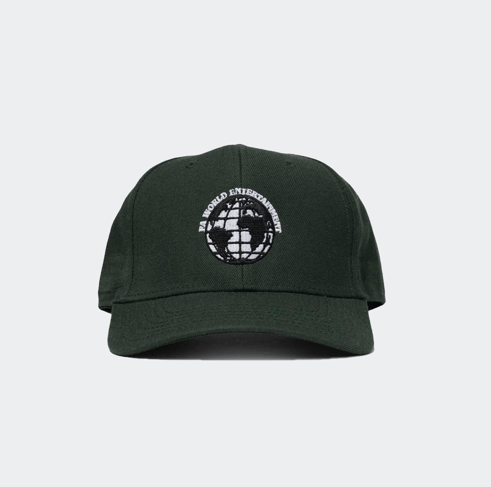 Fucking Awesome FA World Six Panel Baseball Cap - Dark Green - Fucking Awesome - State Of Play