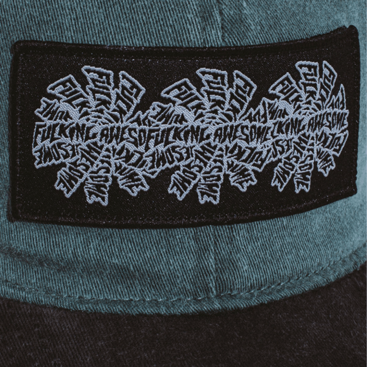 Fucking Awesome Three Spiral Edge Stitch Six Panel Hat - Olive - Fucking Awesome - State Of Play