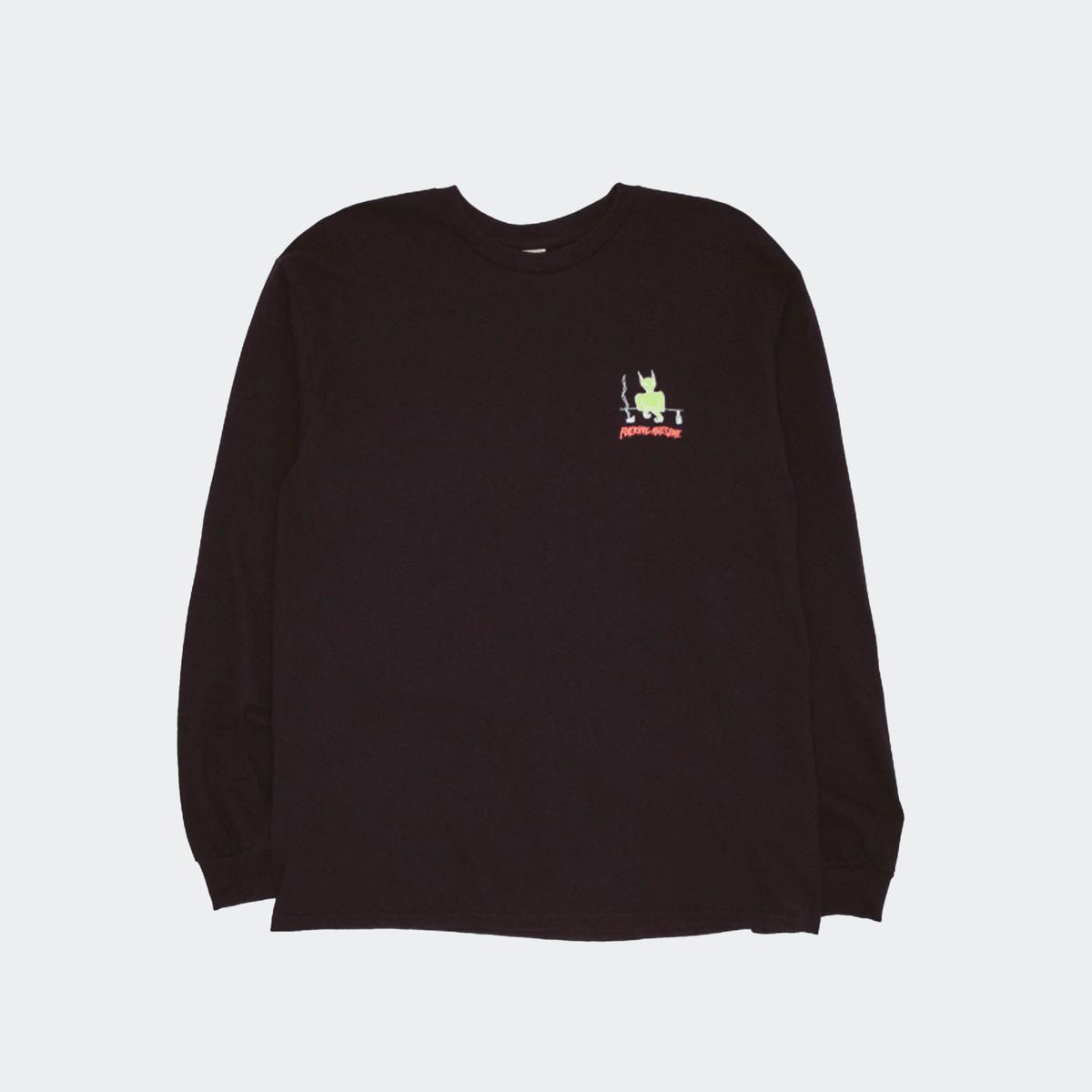 Fucking Awesome Drunk And Sad Long Sleeve Tee - Black - Fucking Awesome - State Of Play