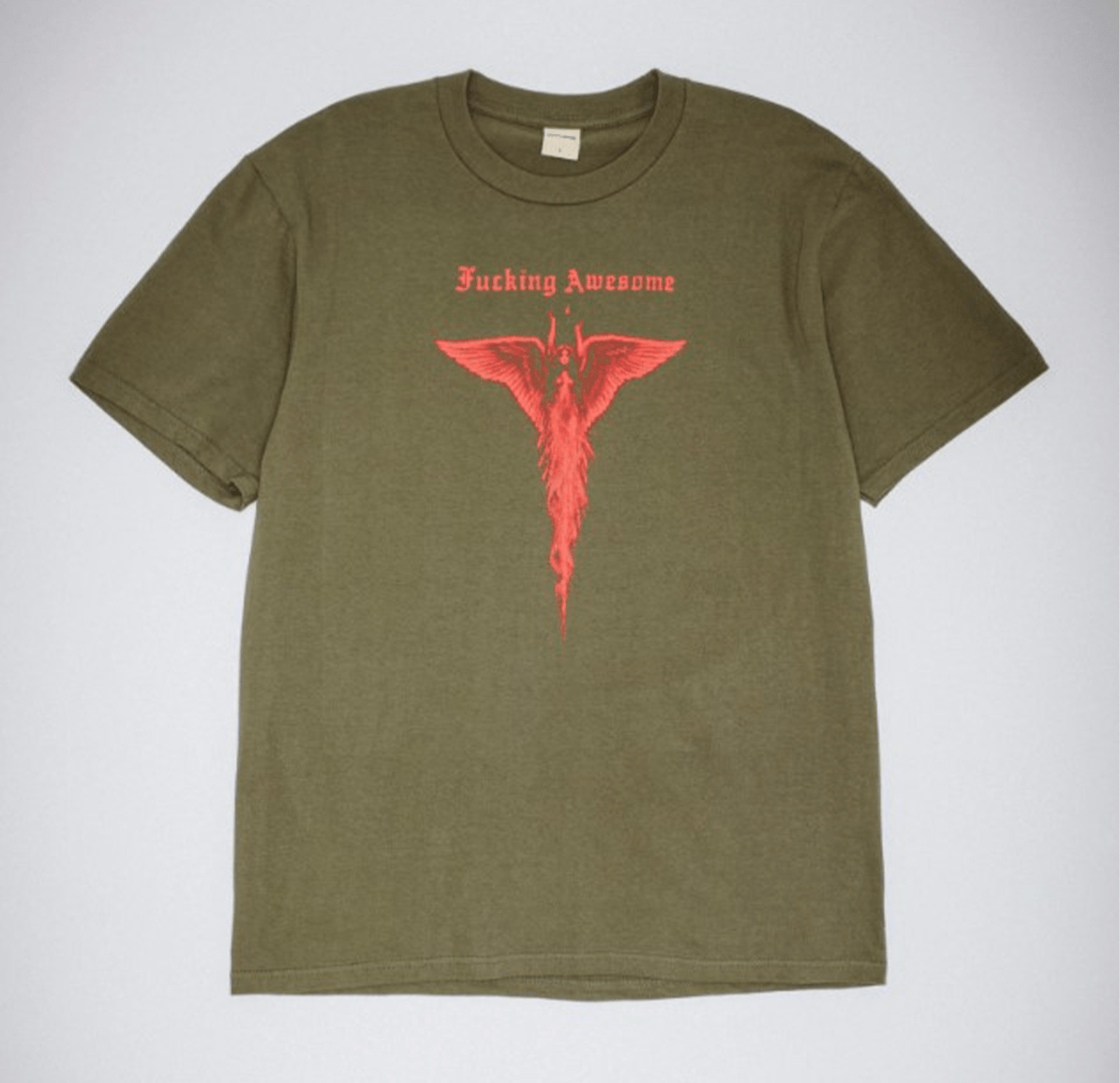 Fucking Awesome Seraphim Short Sleeve Tee - Olive - Fucking Awesome - State Of Play