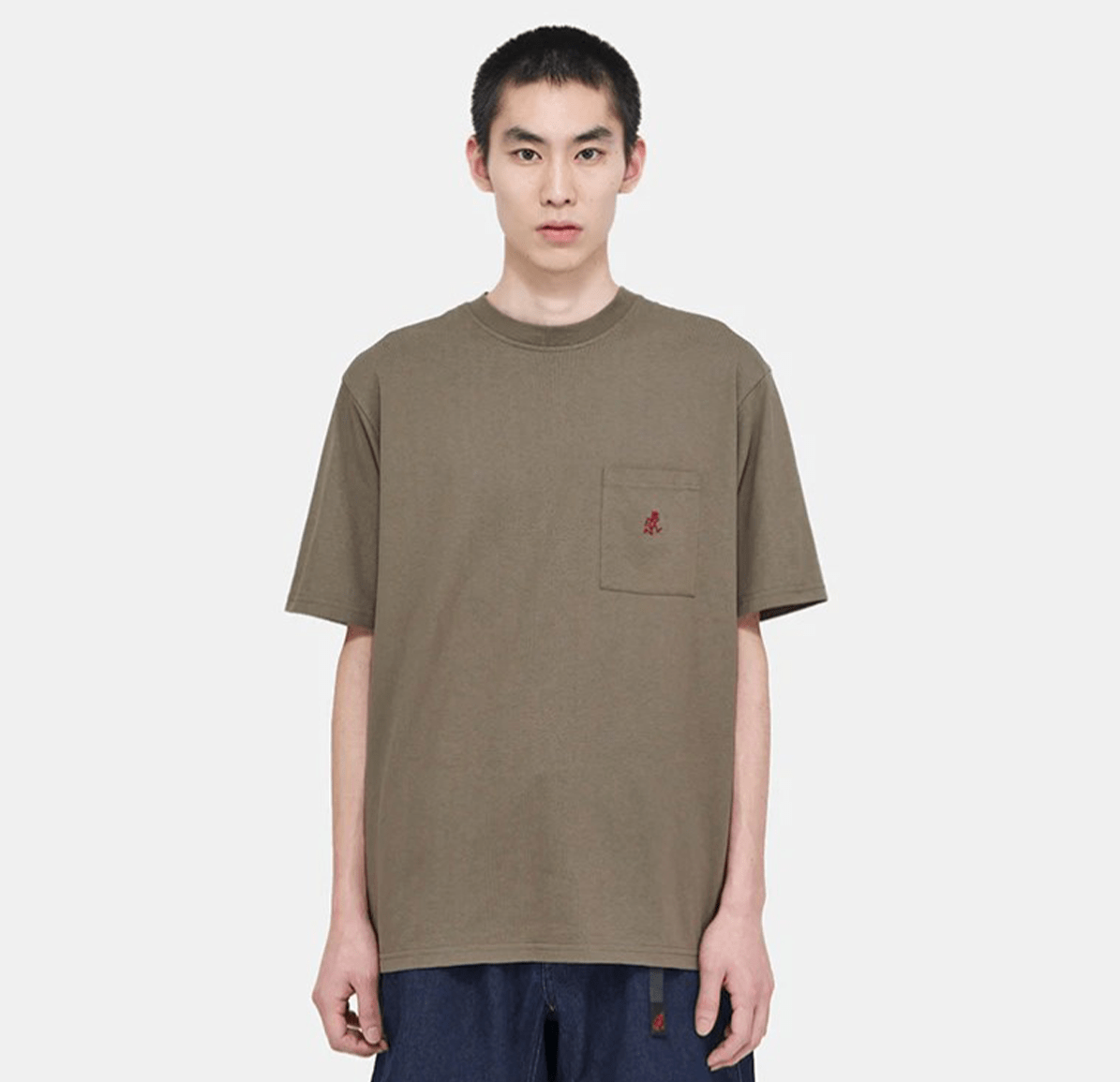 Gramicci Short Sleeve One Point Tee Shirt - Coyote - Gramicci - State Of Play