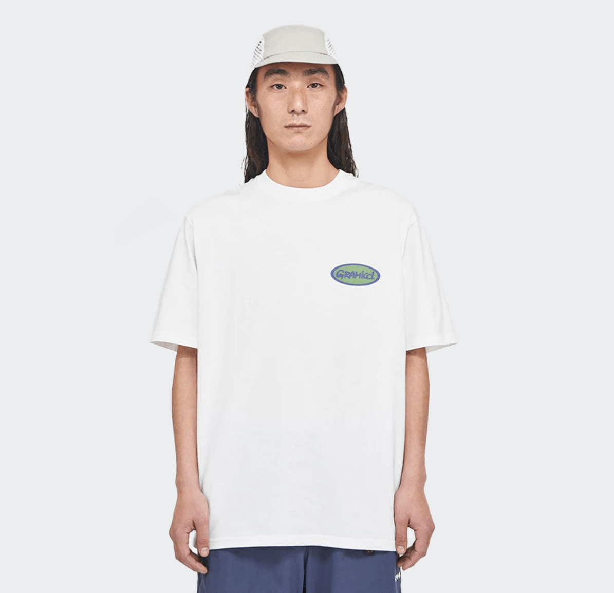 Gramicci Short Sleeve Oval Tee Shirt - White - Gramicci - State Of Play