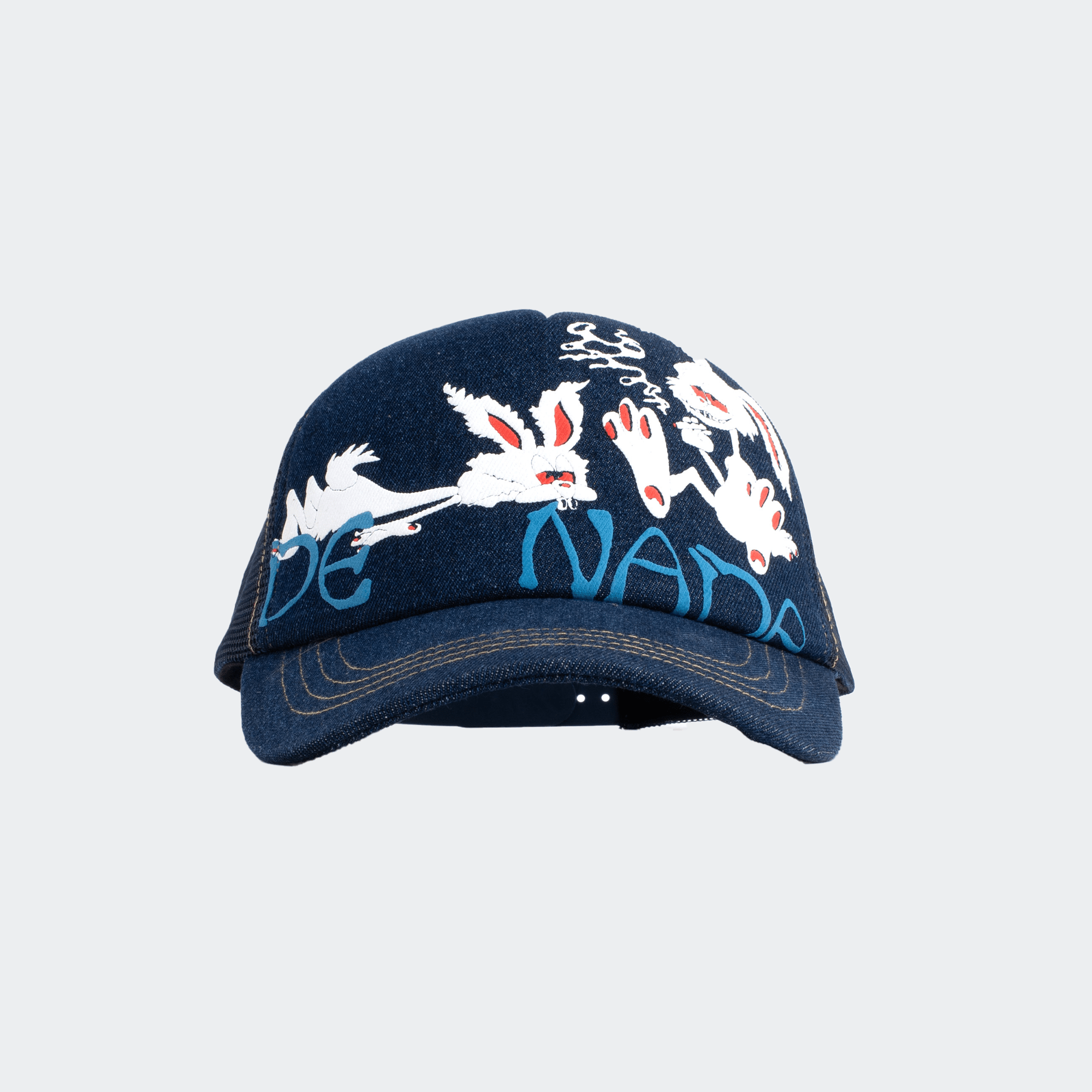 Jungles De Nada Trucker Cap - Denim - Jungles - State Of Play
