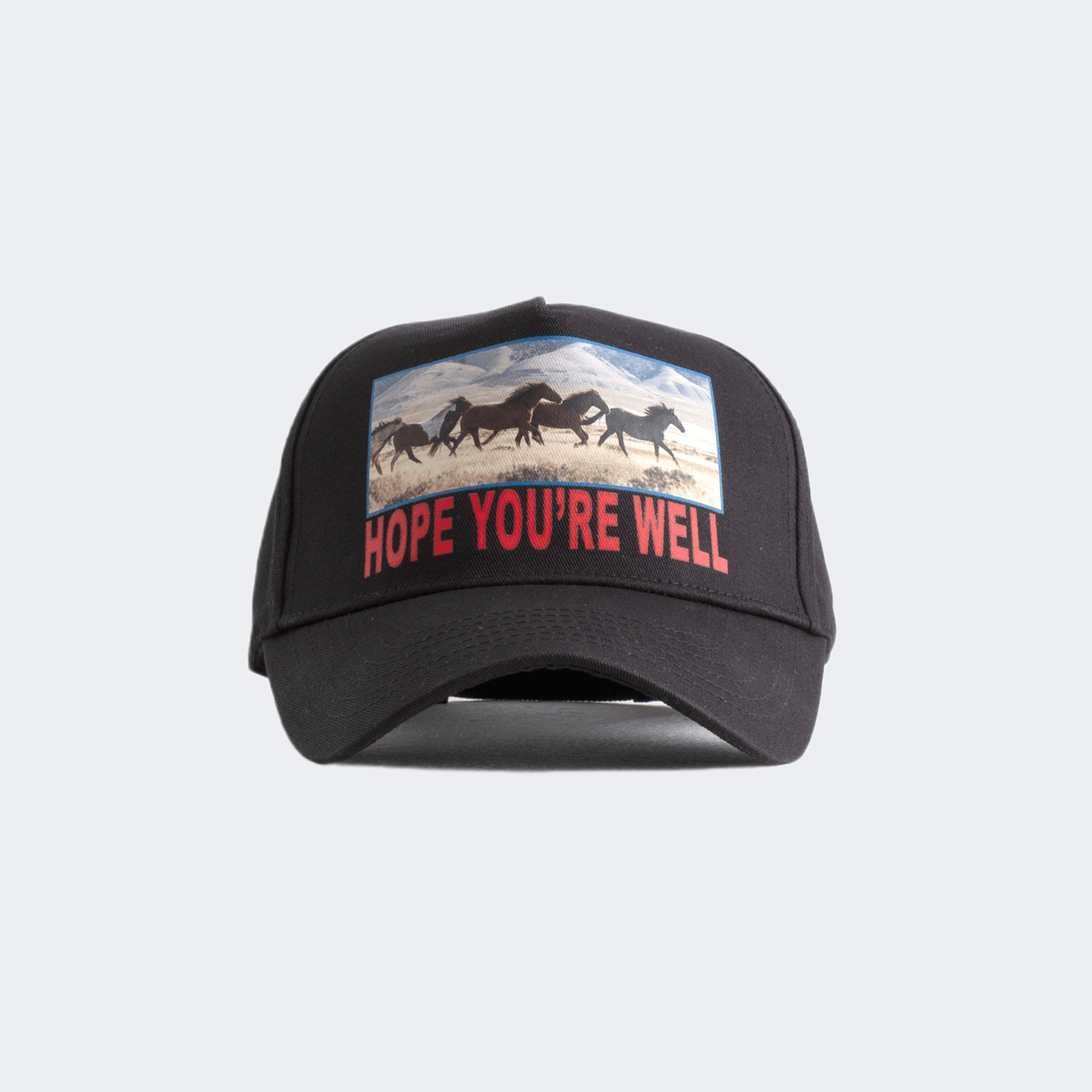 Jungles Horses Trucker Cap - Washed Black - Jungles - State Of Play