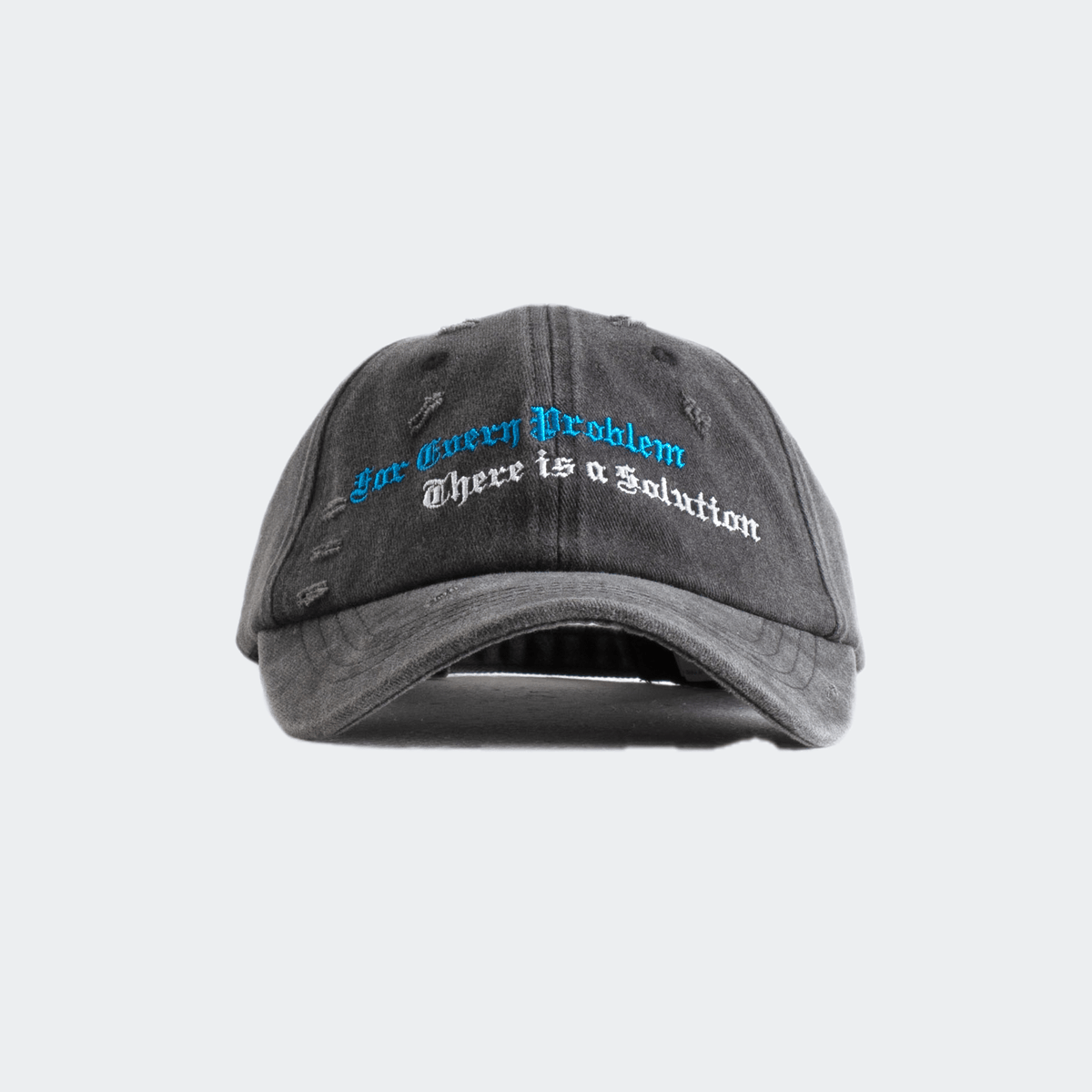 Jungles Solutions 6 Panel Cap - Washed Black - Jungles - State Of Play