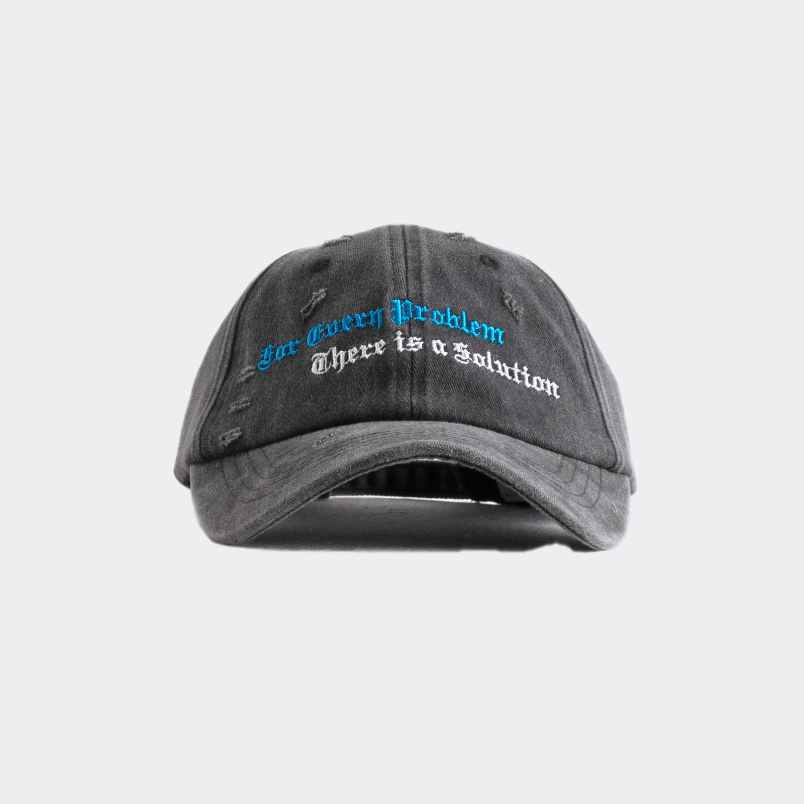 Jungles Solutions 6 Panel Cap - Washed Black - Jungles - State Of Play