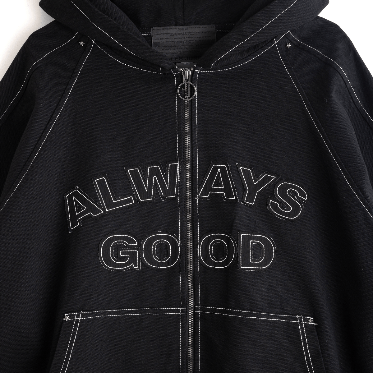 Jungles Always Good Hooded Jacket - Black - Jungles - State Of Play