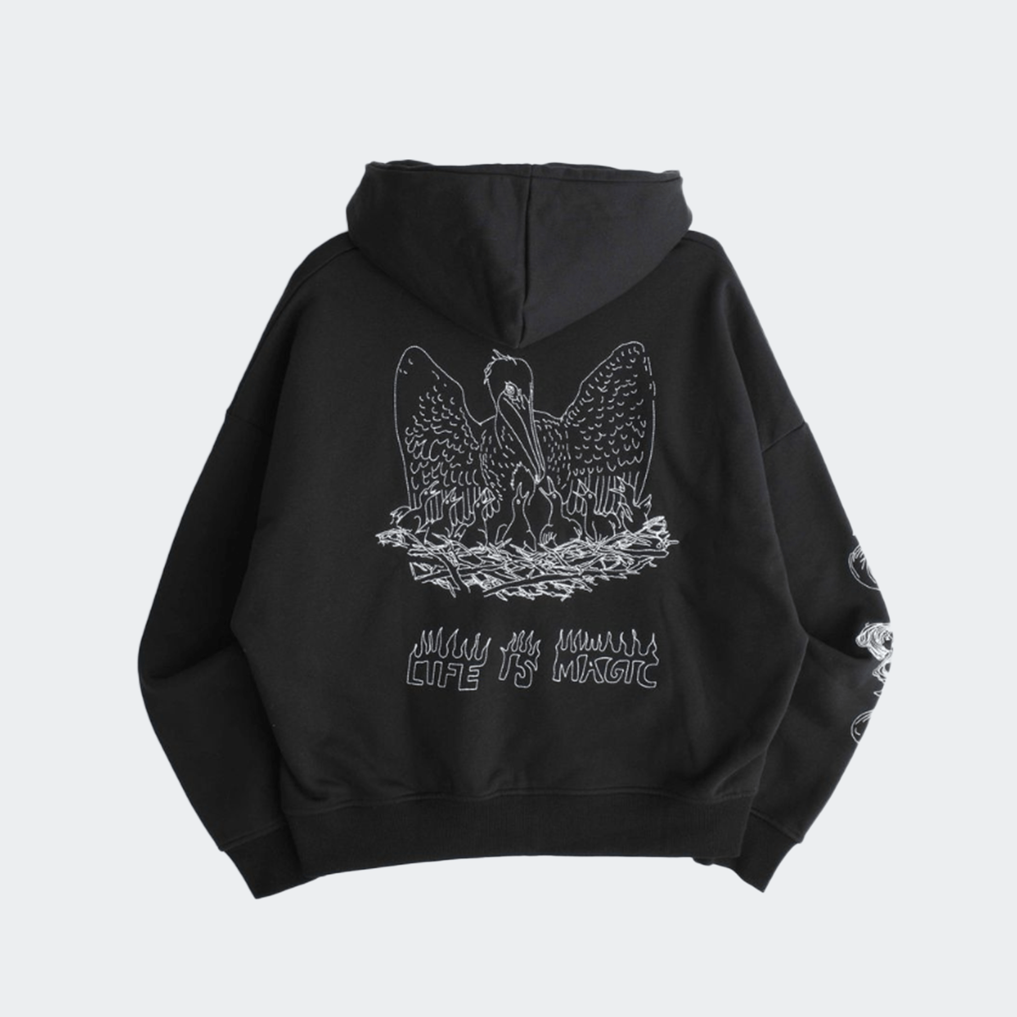 Jungles Life Is Magick Zip Hoodie - Black - Jungles - State Of Play