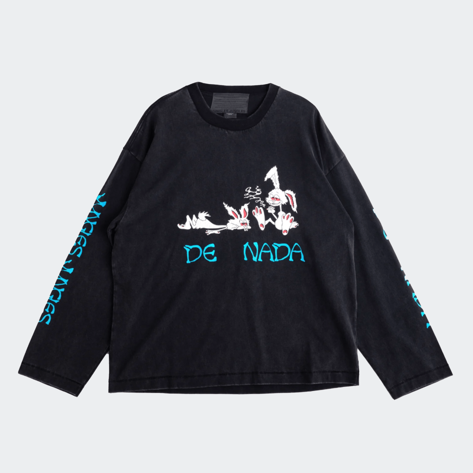 Jungles De Nada Long Sleeve Tee - Vintage Black - Jungles - State Of Play