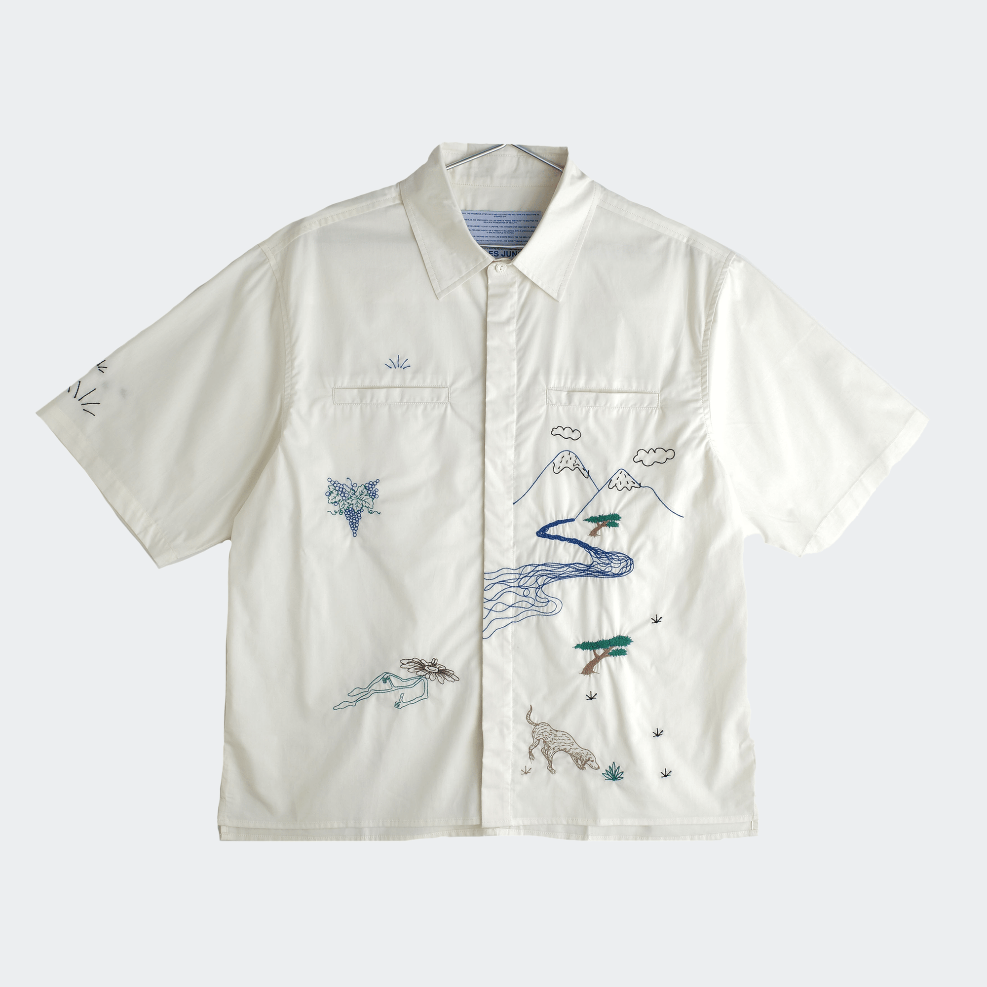 Jungles Good Thoughts Button Up - Birch - Jungles - State Of Play