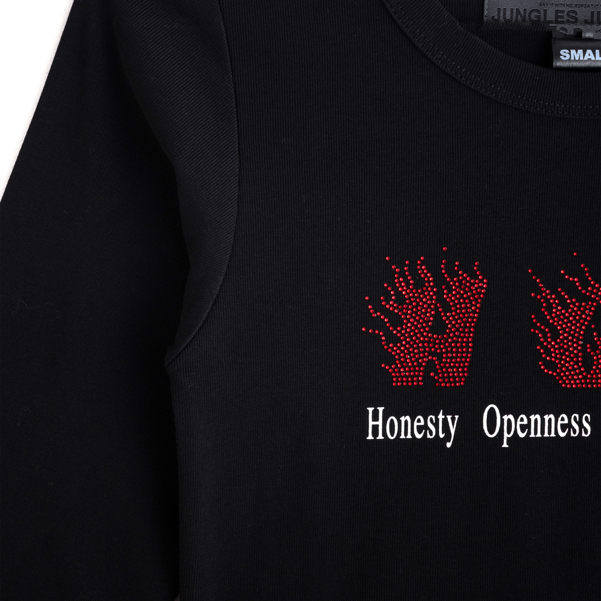 Jungles Hot Fitted Long Sleeve Tee - Black - Jungles - State Of Play