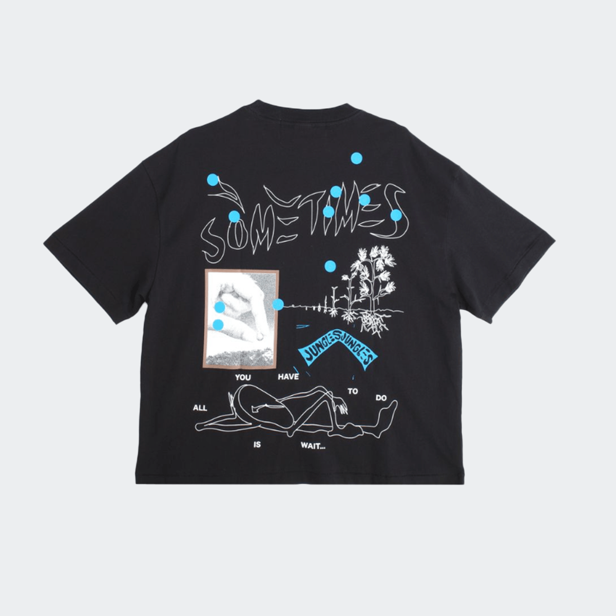 Jungles Patience Short Sleeve Tee - Black - Jungles - State Of Play