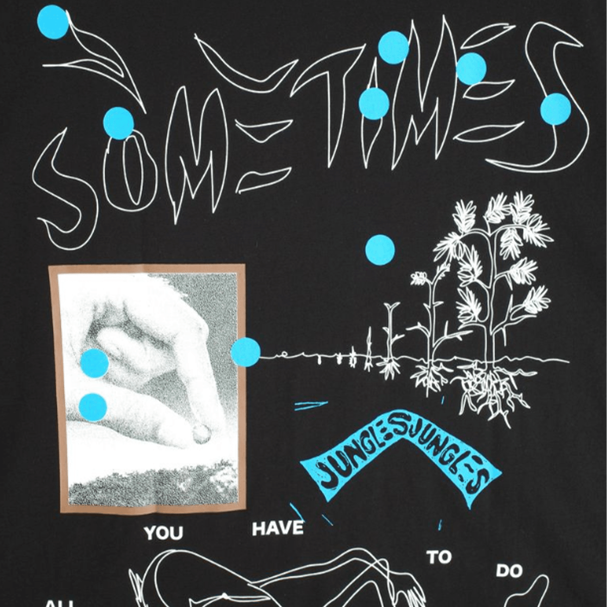 Jungles Patience Short Sleeve Tee - Black - Jungles - State Of Play