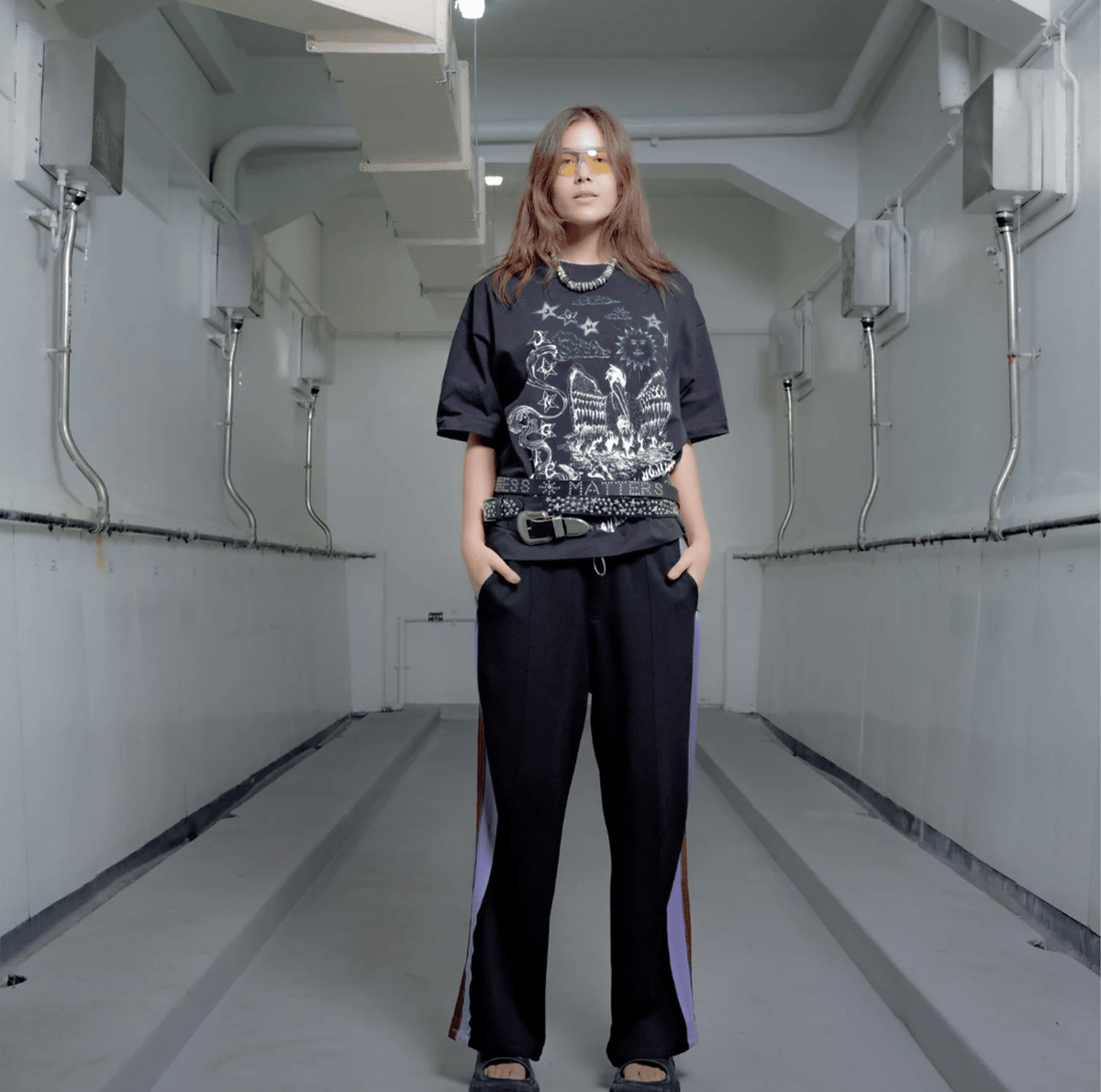 Jungles Scribbles Short Sleeve Tee - Black - Jungles - State Of Play