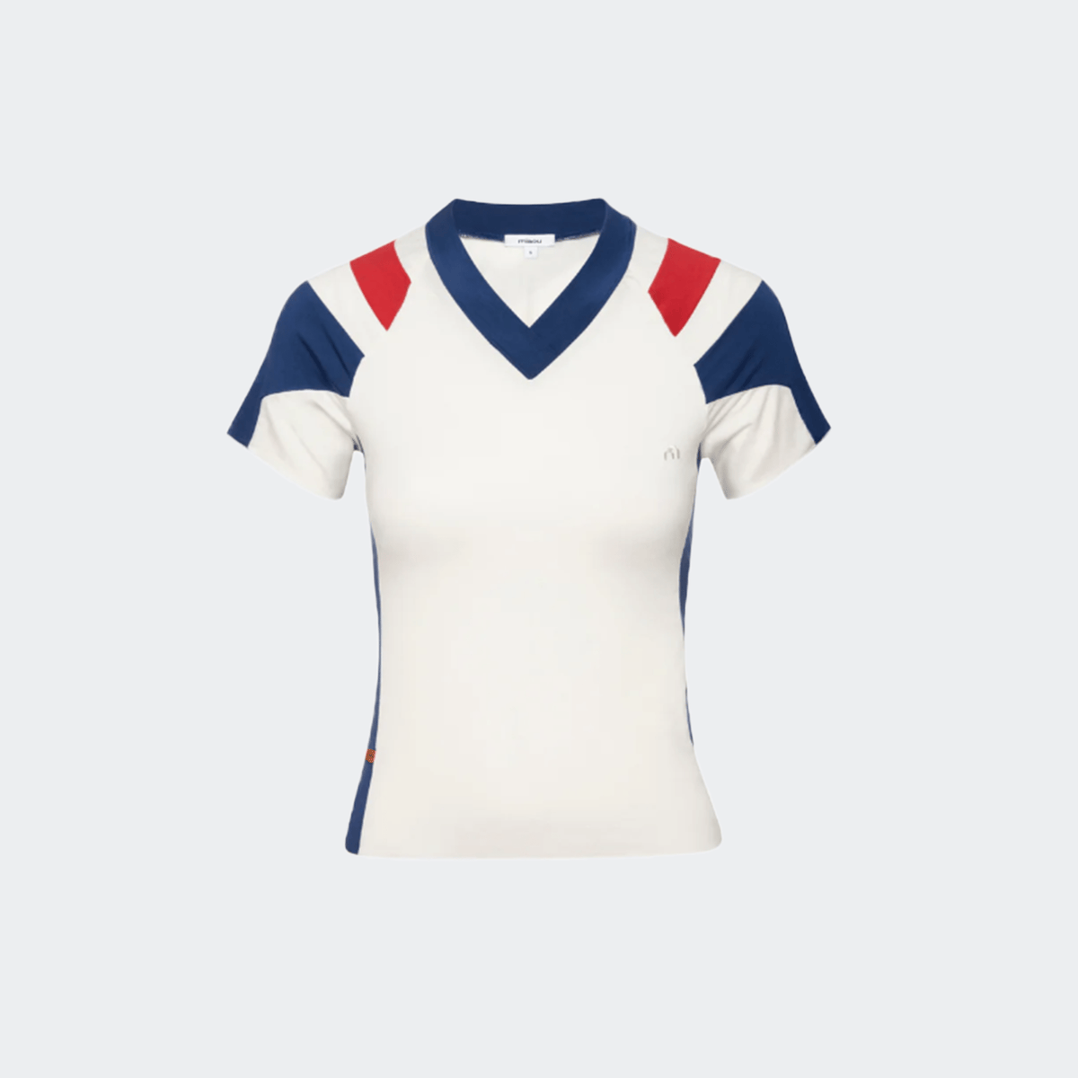 Miaou Mel Tee - White/Navy/Red - Miaou - State Of Play