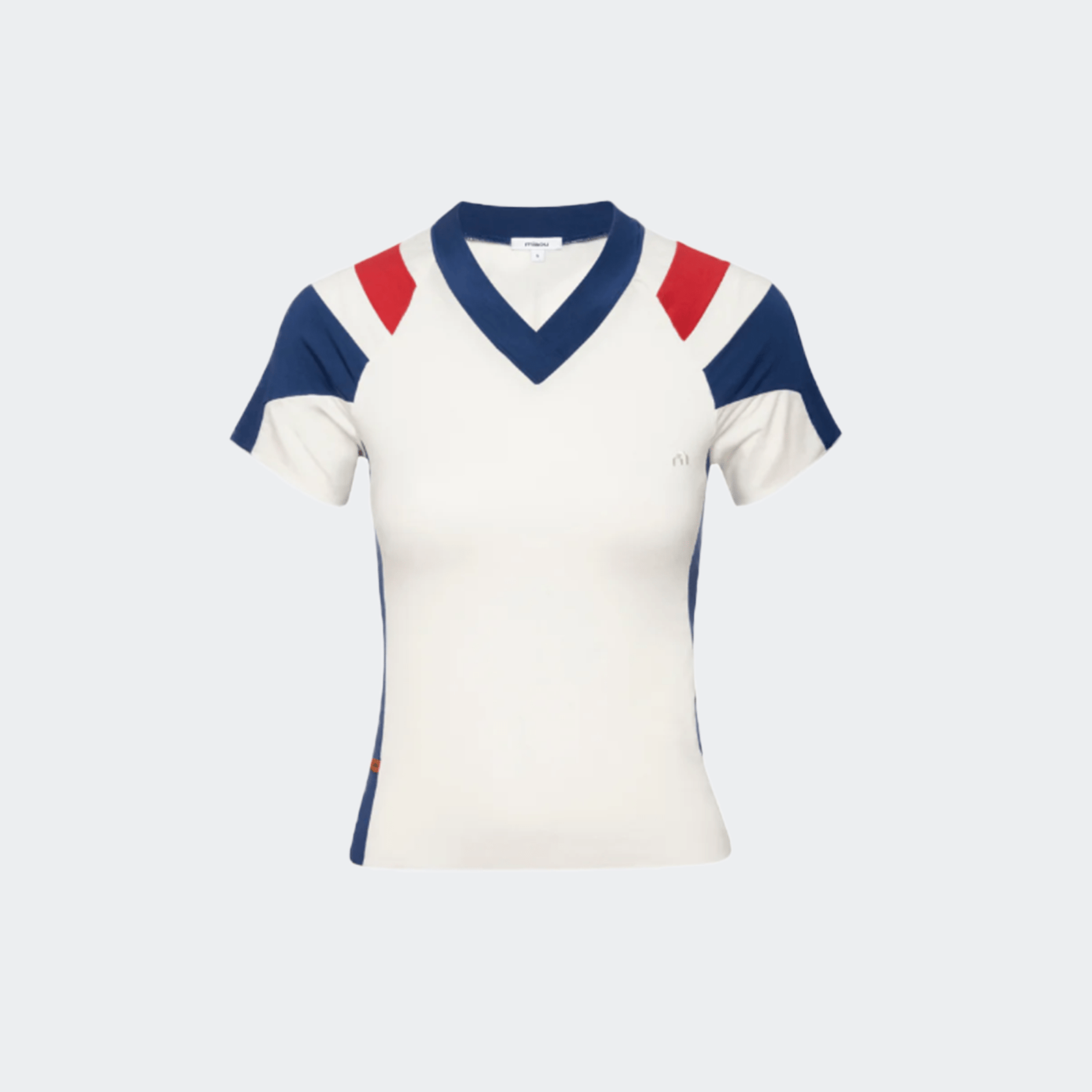 Miaou Mel Tee - White/Navy/Red - Miaou - State Of Play