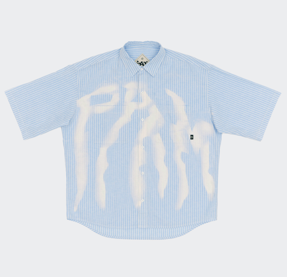 Perks And Mini Cadence Boxy Short Sleeve Shirt - Blue Stripe - P.A.M. - State Of Play