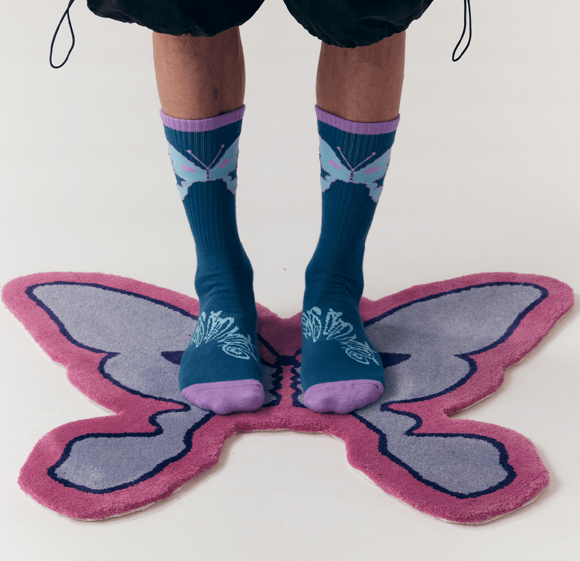 Perks and Mini Butterfly Kiss Sports Socks - Blue - P.A.M. - State Of Play