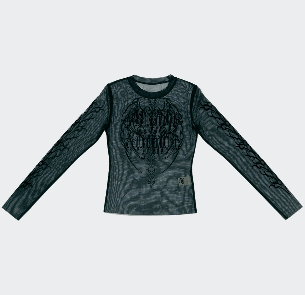 Perks and Mini Wings Long Sleeve Mesh Top - Black Mesh - P.A.M. - State Of Play