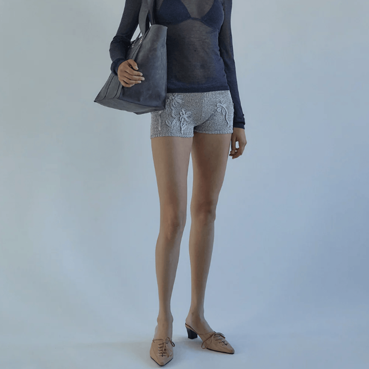 Paloma Wool Zed Shorts - Light Grey - Paloma Wool - State Of Play