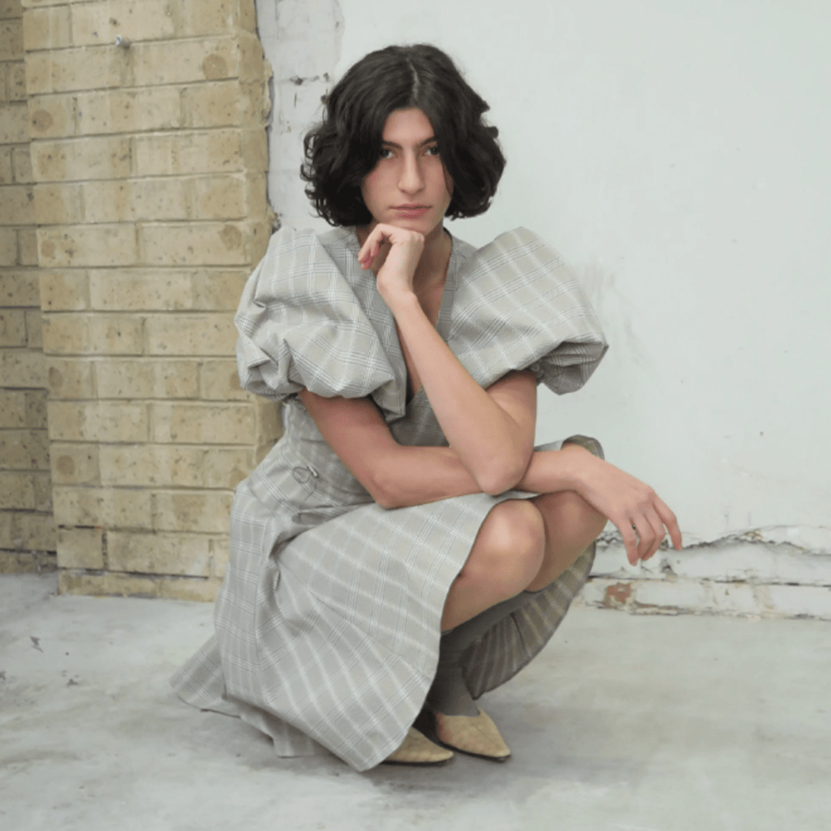 Permanent Vacation Subject Dress - Petrol Check - Permanent Vacation - State Of Play