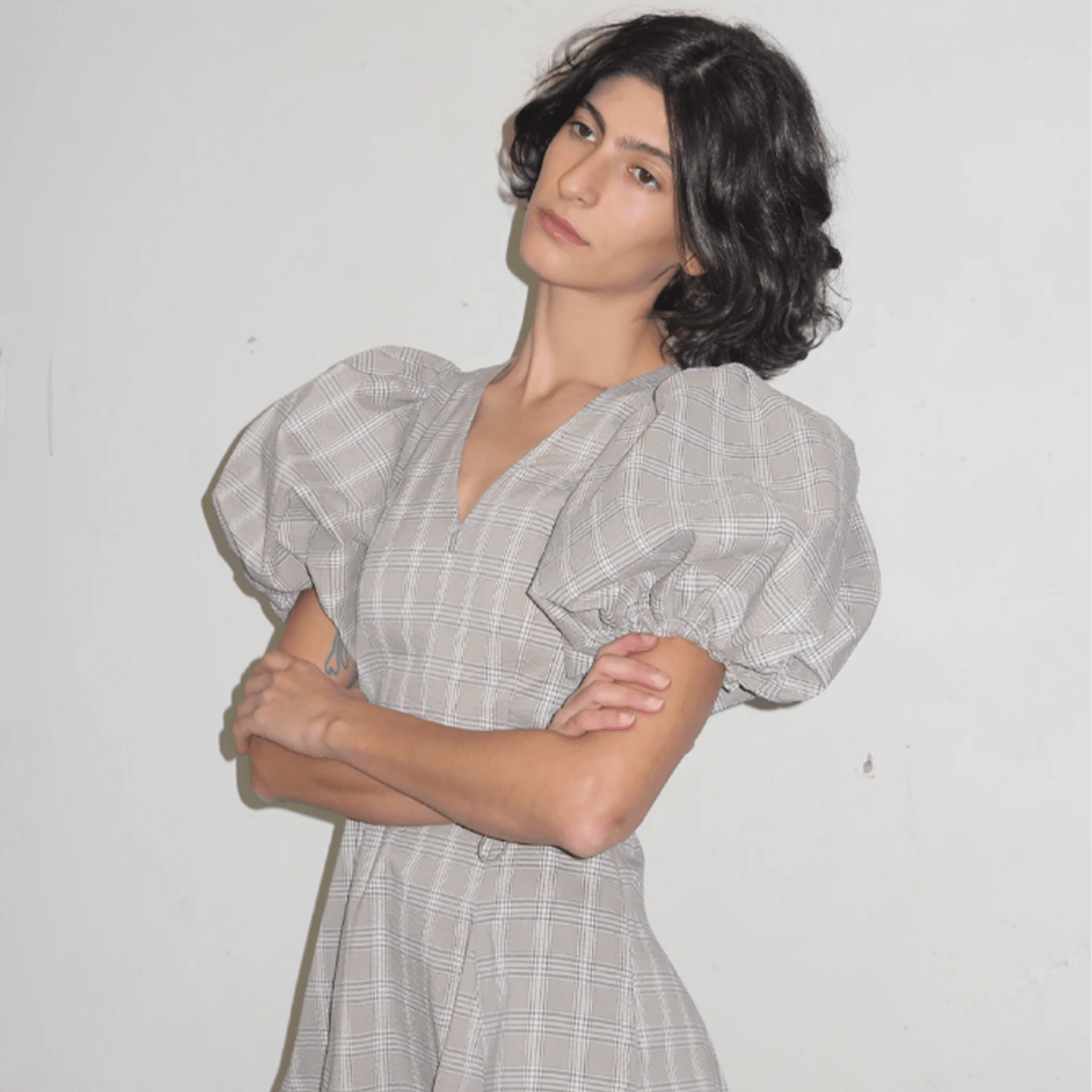 Permanent Vacation Subject Dress - Petrol Check - Permanent Vacation - State Of Play