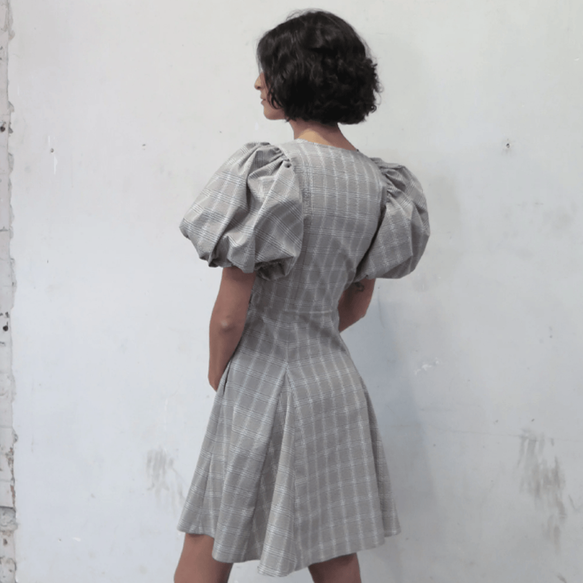 Permanent Vacation Subject Dress - Petrol Check - Permanent Vacation - State Of Play