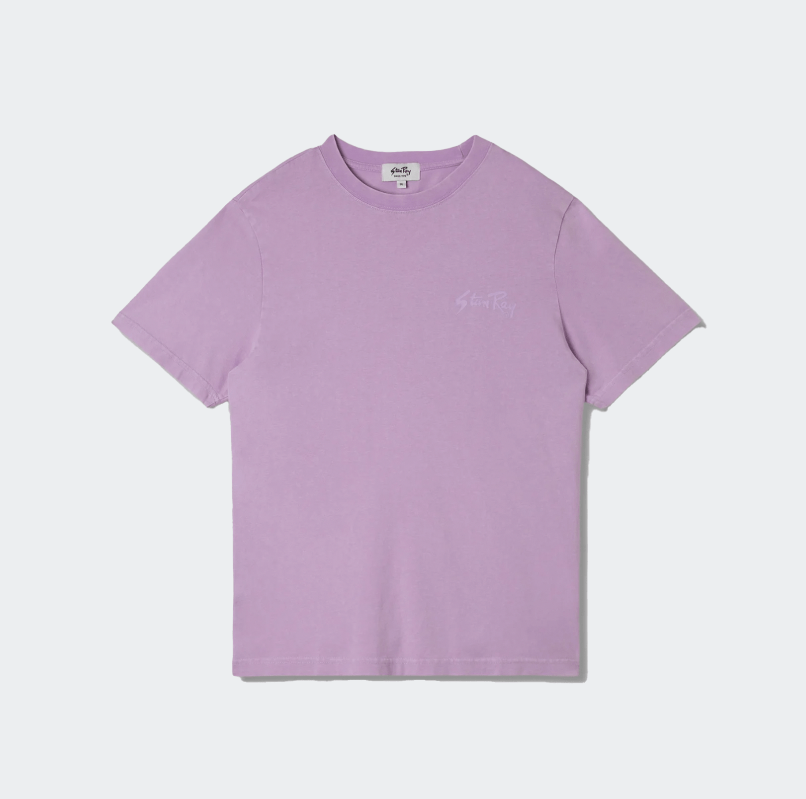 Stan Ray Stan OG Short Sleeve Tee Shirt - Washed Purple/Tonal Print - Stan Ray - State Of Play