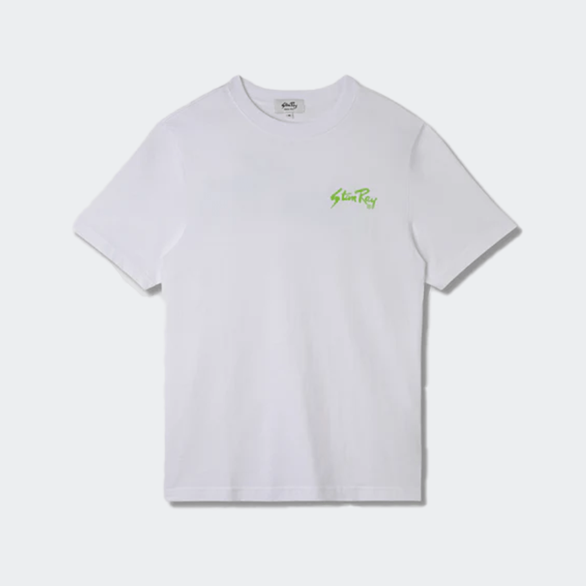 Stan Ray Stan OG Short Sleeve Tee Shirt - White/Lime Green - Stan Ray - State Of Play