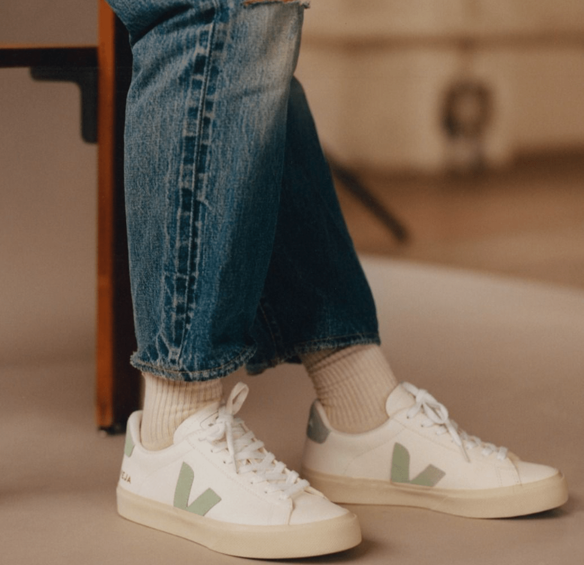 Veja Campo ChromeFree Womens - Extra White/Matcha - State Of Play