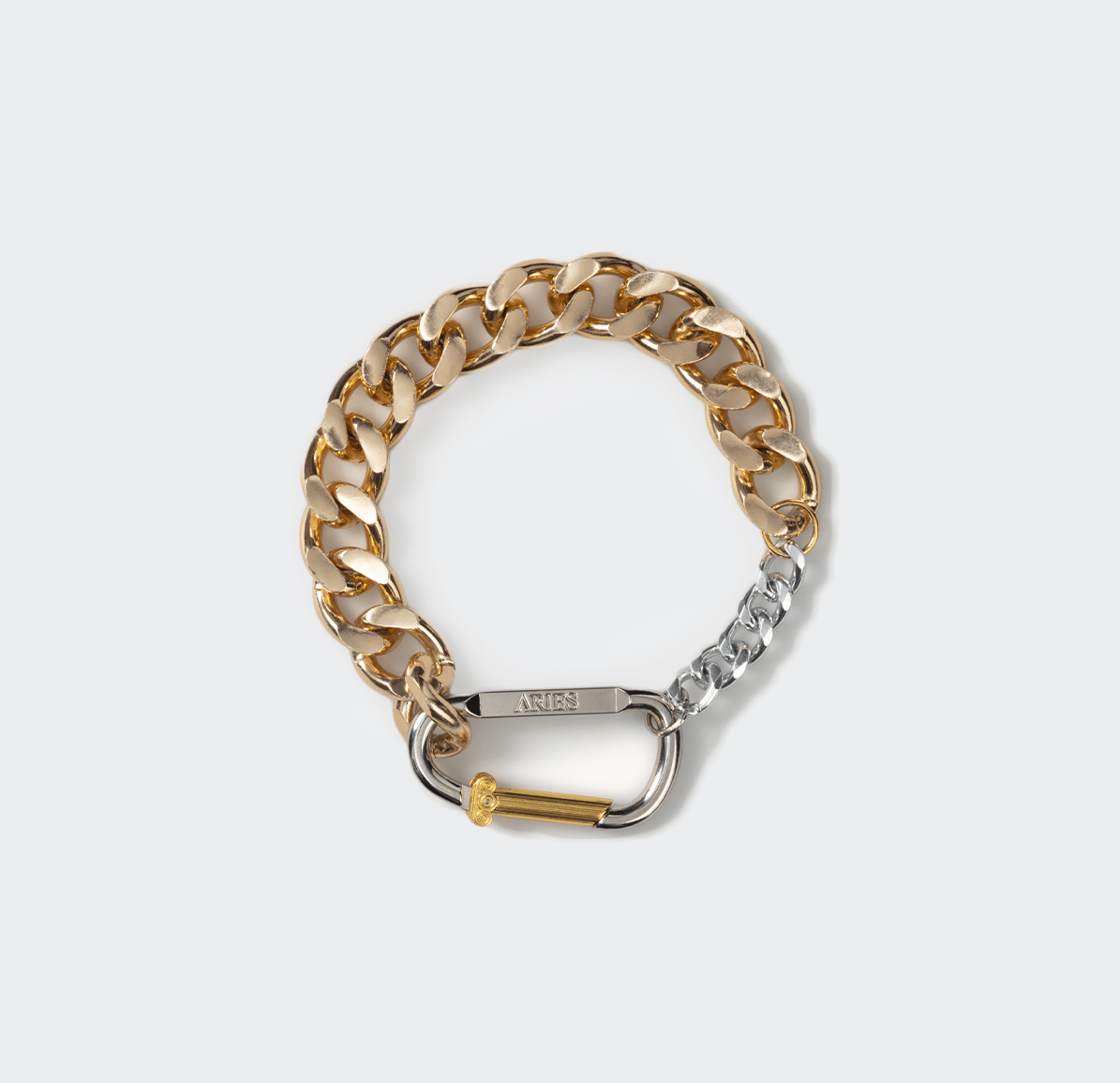 Aries Column Carabiner Gold Chunky Necklace - Aries - State Of Play