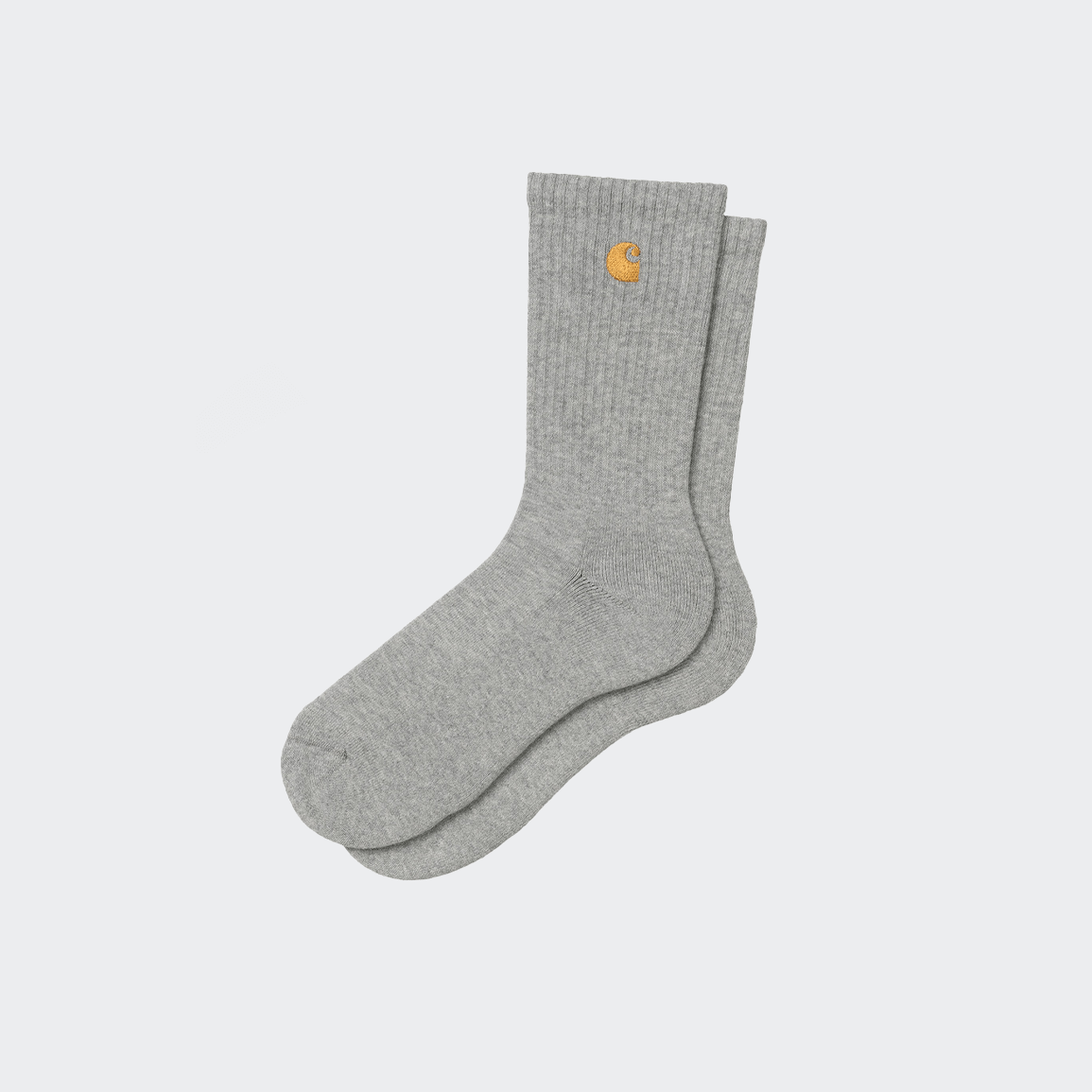 Carhartt WIP Chase Socks - Grey Heather/Gold - Carhartt WIP - State Of Play